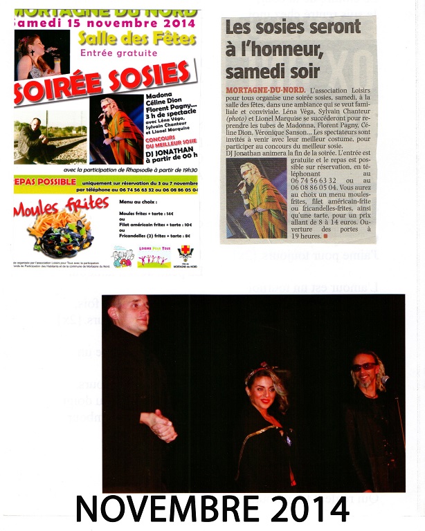 Novembre 2014 Soirée Sosies Show Florent Pagny